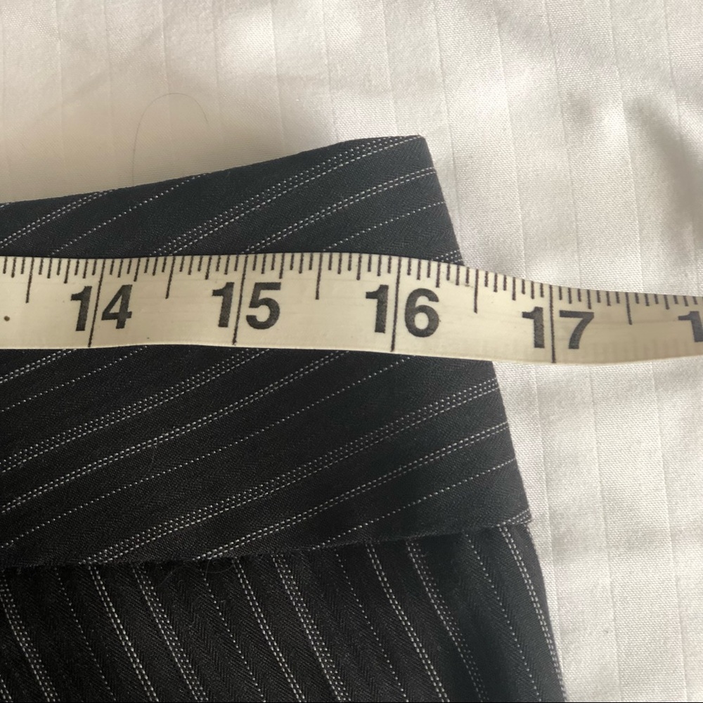 Dockers Womens Black Pinstripe Mid-rise Curvy Pants Size 8 - Picture 12 of 14